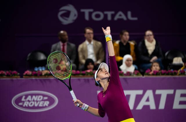 WTA, Tennis Damen Qatar TOTAL Open 2020 Doha Belinda Bencic (SUI) WTA Qatar TOTAL Open 2020