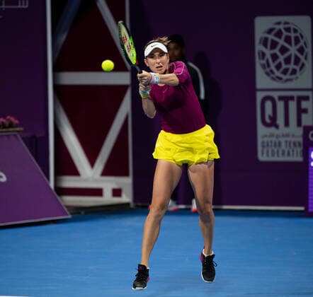WTA, Tennis Damen Qatar TOTAL Open 2020 Doha Belinda Bencic (SUI) WTA Qatar TOTAL Open 2020