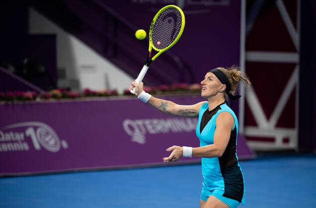 WTA, Tennis Damen Qatar TOTAL Open 2020 Doha Svetlana Kuznetsova (RUS) WTA Qatar TOTAL Open 2020
