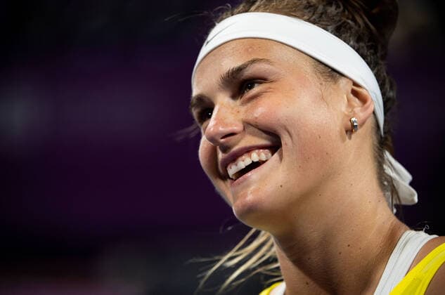 WTA, Tennis Damen Qatar TOTAL Open 2020 Doha Aryna Sabalenka (BLR) WTA Qatar TOTAL Open 2020