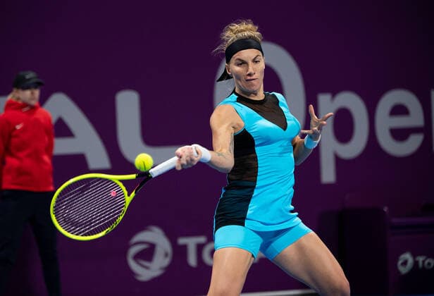 WTA, Tennis Damen Qatar TOTAL Open 2020 Doha Svetlana Kuznetsova (RUS) WTA Qatar TOTAL Open 2020