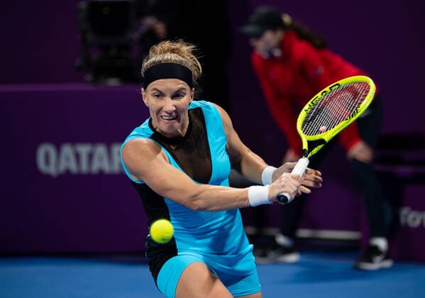 WTA, Tennis Damen Qatar TOTAL Open 2020 Doha Svetlana Kuznetsova (RUS) WTA Qatar TOTAL Open 2020