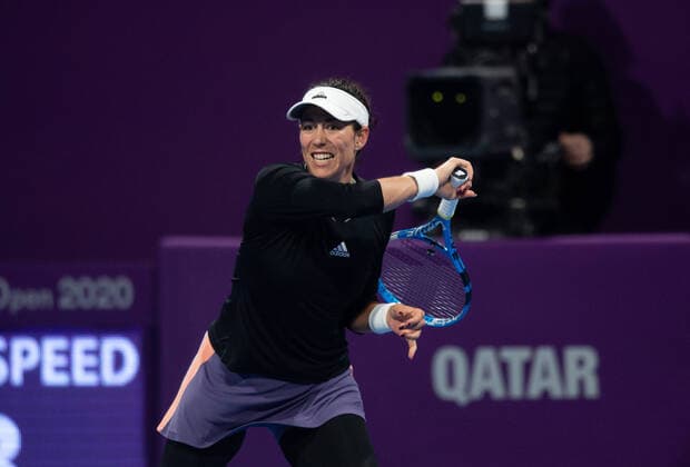 WTA, Tennis Damen Qatar TOTAL Open 2020 Doha Garbine Muguruza (ESP) WTA Qatar TOTAL Open 2020