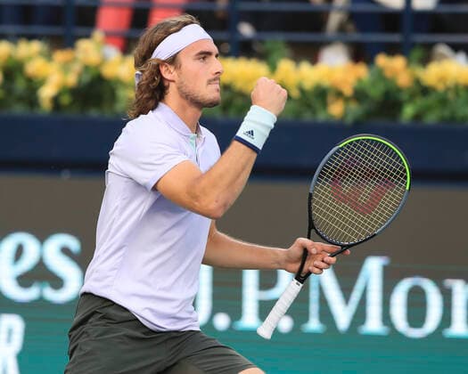 Stefanos Tsitsipas Tennis - Dubai Duty Free Tennis Championships - ATP, Tennis Herren - Dubai Duty Free Tennis Stadium - Dubai - - United Arab Emirates - 28 February 2020. Copyright: xJuergenxHasenkopfx