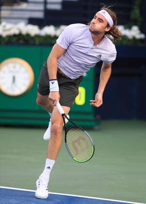Stefanos Tsitsipas Tennis - Dubai Duty Free Tennis Championships - ATP, Tennis Herren - Dubai Duty Free Tennis Stadium - Dubai - - United Arab Emirates - 28 February 2020. Â Copyright: xJuergenxHasenkopfx