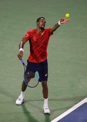 Gael Monfils Tennis - Dubai Duty Free Tennis Championships - ATP, Tennis Herren - Dubai Duty Free Tennis Stadium - Dubai - - United Arab Emirates - 28 February 2020. Â Copyright: xJuergenxHasenkopfx