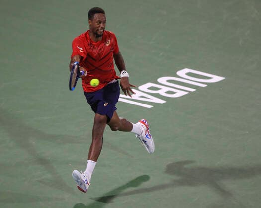 Gael Monfils Tennis - Dubai Duty Free Tennis Championships - ATP, Tennis Herren - Dubai Duty Free Tennis Stadium - Dubai - - United Arab Emirates - 28 February 2020. Â Copyright: xJuergenxHasenkopfx