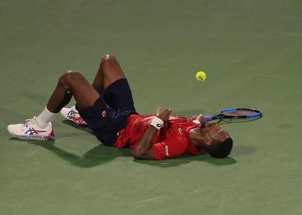 Gael Monfils Tennis - Dubai Duty Free Tennis Championships - ATP, Tennis Herren - Dubai Duty Free Tennis Stadium - Dubai - - United Arab Emirates - 28 February 2020. Copyright: xJuergenxHasenkopfx