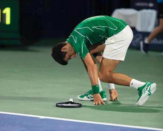 Novak Djokovic (SRB) Tennis - Dubai Duty Free Tennis Championships - ATP, Tennis Herren - Dubai Duty Free Tennis Stadium - Dubai - - United Arab Emirates - 28 February 2020. Copyright: xJuergenxHasenkopfx