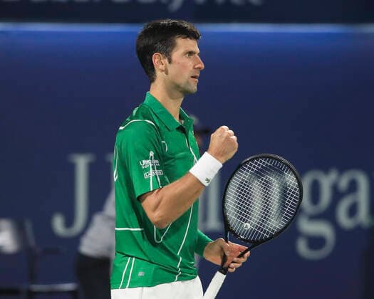 Novak Djokovic (SRB) Tennis - Dubai Duty Free Tennis Championships - ATP, Tennis Herren - Dubai Duty Free Tennis Stadium - Dubai - - United Arab Emirates - 28 February 2020. Copyright: xJuergenxHasenkopfx