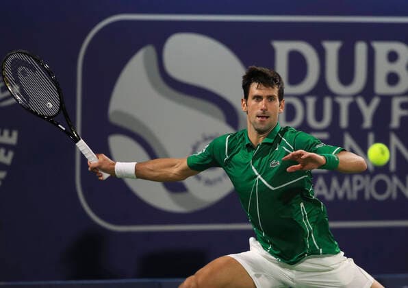 Novak Djokovic (SRB) Tennis - Dubai Duty Free Tennis Championships - ATP, Tennis Herren - Dubai Duty Free Tennis Stadium - Dubai - - United Arab Emirates - 28 February 2020. Â Copyright: xJuergenxHasenkopfx