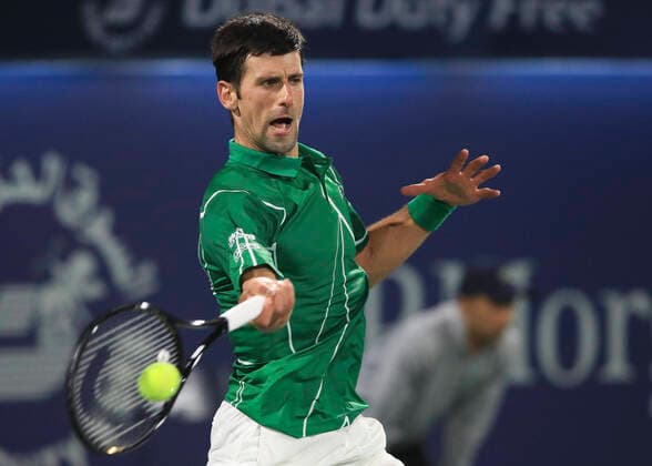 Novak Djokovic (SRB) Tennis - Dubai Duty Free Tennis Championships - ATP, Tennis Herren - Dubai Duty Free Tennis Stadium - Dubai - - United Arab Emirates - 28 February 2020. Â Copyright: xJuergenxHasenkopfx