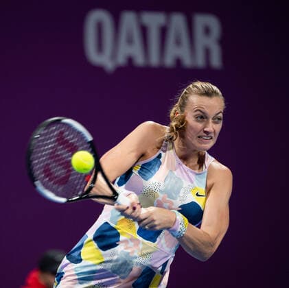 WTA, Tennis Damen Qatar TOTAL Open 2020 Doha Petra Kvitova (CZE) WTA Qatar TOTAL Open 2020