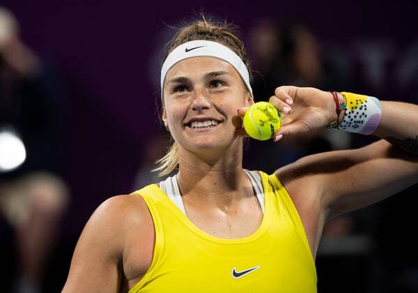 WTA, Tennis Damen Qatar TOTAL Open 2020 Doha Aryna Sabalenka (BLR) WTA Qatar TOTAL Open 2020