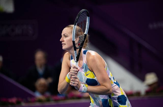WTA, Tennis Damen Qatar TOTAL Open 2020 Doha Petra Kvitova (CZE) WTA Qatar TOTAL Open 2020