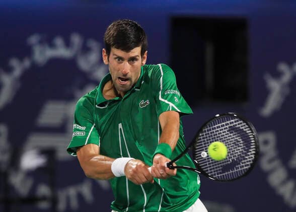 Novak Djokovic (SRB) Tennis - Dubai Duty Free Tennis Championships - ATP, Tennis Herren - Dubai Duty Free Tennis Stadium - Dubai - - United Arab Emirates - 29 February 2020. Â Copyright: xJuergenxHasenkopfx