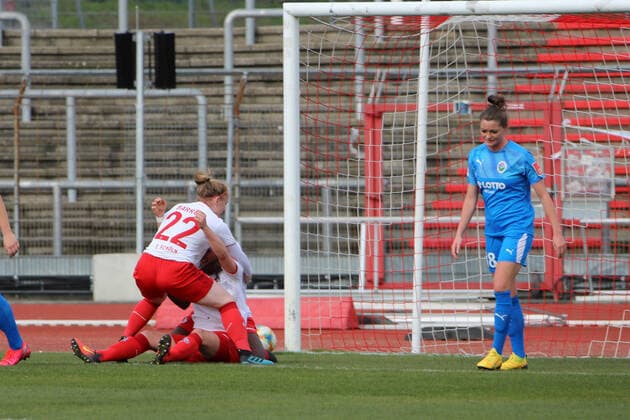 1. FC Köln Frauen - 1. FFC Frankfurt Frauen Fussball Bundesliga Saison 2019 2020 Südstadion Koeln Deutschland Datum: 01.03.2020 1:0 durch Johanna Tietge (1. FC Köln)