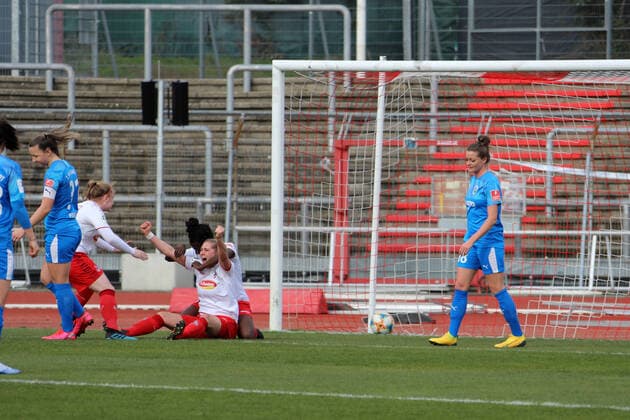 1. FC Köln Frauen - 1. FFC Frankfurt Frauen Fussball Bundesliga Saison 2019 2020 Südstadion Koeln Deutschland Datum: 01.03.2020 1:0 durch Johanna Tietge (1. FC Köln)