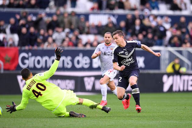 12 NICOLAS DE PREVILLE (BOR) - BUT FOOTBALL : Bordeaux vs Nice - Ligue 1 Conforama - 01 03 2020 FEP Panoramic 