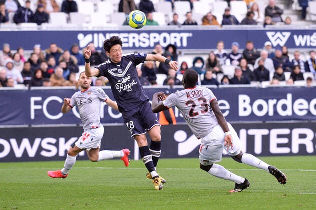 18 UI JO HWANG (BOR) FOOTBALL : Bordeaux vs Nice - Ligue 1 Conforama - 01 03 2020 FEP Panoramic 