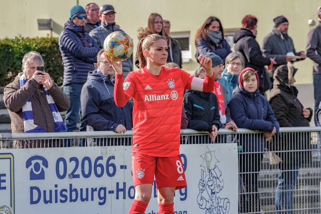 Flyeralarm Frauen Bundesliga, MSV Duisburg - FC Bayern München, Duisburg, 1.3.2020 Melanie Leupolz (FC Bayern München) , MSV Duisburg - FC Bayern München am 1.3.2020 im PCC-Stadion, Duisburg Copyright: xBEAUTIFULxSPORTS MarcxJungex
