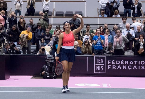 Caroline Garcia (FRA) TENNIS : Open 6eme Sens - Palais des sports Lyon - 02 03 2020 SandrineTHESILLAT Panoramic 