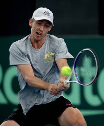 TENNIS DAVIS CUP PREVIEW ADELAIDE, John Millman of Australia during a Davis Cup preview media opportunity at Memorial Drive Tennis Centre in Adelaide, Tuesday, March 3, 2020. ( NO ARCHIVING, EDITORIAL USE ONLY, NO USE IN BOOKS WITHOUT CONSENT ADELAIDE SA AUSTRALIA  Copyright: xKELLYxBARNESx 20200303001453223025