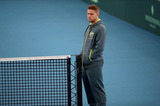 TENNIS DAVIS CUP PREVIEW ADELAIDE, James Duckworth of Australia during a Davis Cup preview media opportunity at Memorial Drive Tennis Centre in Adelaide, Tuesday, March 3, 2020. ( NO ARCHIVING, EDITORIAL USE ONLY, NO USE IN BOOKS WITHOUT CONSENT ADELAIDE SA AUSTRALIA  Copyright: xKELLYxBARNESx 20200303001453223583