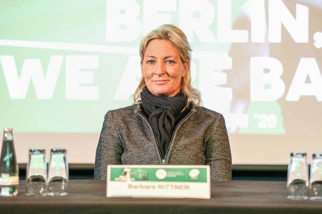 Barbara Rittner (Turnierdirektorin), bett1 open, Grass Court Championships Berlin, Pressekonferenz, Berlin, 03.03.2020,