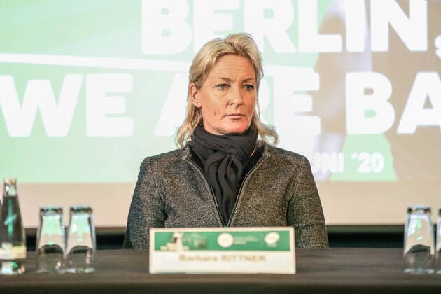 Barbara Rittner (Turnierdirektorin), bett1 open, Grass Court Championships Berlin, Pressekonferenz, Berlin, 03.03.2020,