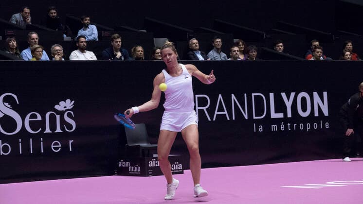 Pauline PARMENTIER - Open 6eme Sens - Palais des sports Lyon 03 03 2020 TENNIS : Open 6eme Sens - Palais des sports Lyon - 03 03 2020 SandrineTHESILLAT Panoramic 