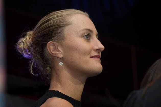 Kristina Mladenovic TENNIS : Equipe de France feminine - Soiree des joueuses Village Open 6eme Sens - Lyon 03 03 2020 SandrineTHESILLAT Panoramic 