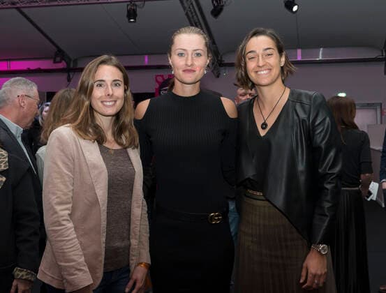 Alize Cornet - Kristina Mladenovic - Caroline Garcia - TENNIS : Equipe de France feminine - Soiree des joueuses Village Open 6eme Sens - Lyon 03 03 2020 SandrineThesillat Panoramic 