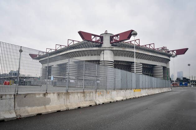 Photo Claudio Furlan - LaPresseMarch 01st, 2020 Milan (Italy)NewsEmpty stadiums due to coronavirus outbreakIn the pic: San Siro Stadium closed due to the coronavirus emergency, Milan - Genoa match postponed  Copyright: xClaudioxFurlan LaPressex