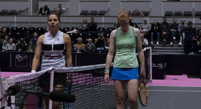 Alison Van Uytvanck (BEL) TENNIS : Open 6eme Sens - Palais des sports Lyon - 04 03 2020 SandrineTHESILLAT Panoramic 