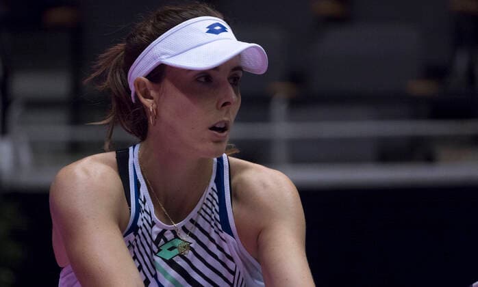 TENNIS : Alize CORNET (FRA) - Open 6eme Sens - Palais des sports Lyon 04 03 2020 TENNIS : Open 6eme Sens - Palais des sports Lyon - 04 03 2020 SandrineTHESILLAT Panoramic 