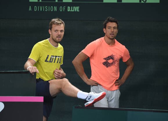 Davis Cup Qualifiers 2020 Germany - Belarus German Team: Kevin Krawietz and Andreas Mies , Germany