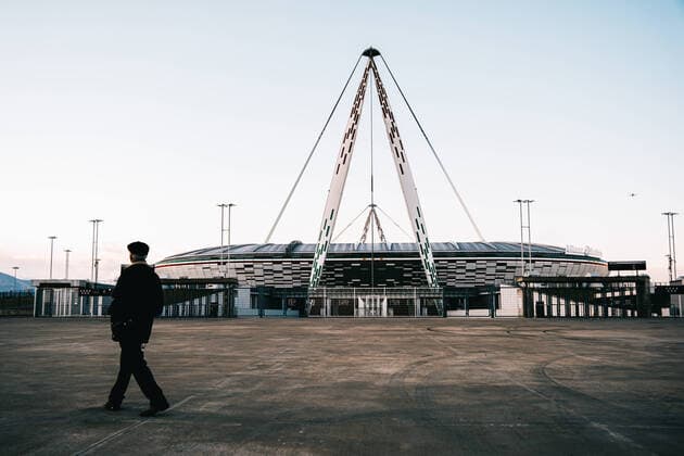 A view of the Juventus stadium. Italy closed all schools and universities until March 15. Italian government suspended the people access to all sporting events until April 3rd as part of measures against coronavirus COVID-19 . Serie A football matches will take place behind closed doors. Torino 04 03 2020 Juventus Stadium Photo Federico Tardito Insidefoto federicoxtardito