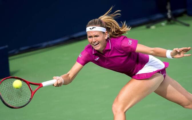 Sport Bilder des Tages Czech Marie Bouzkova returns a ball to Slovak Anna Karolina Schmiedlova during the third day of Monterrey Tennis Open in Monterrey, Mexico, 04 March 2020. Monterrey Tennis Open !ACHTUNG: NUR REDAKTIONELLE NUTZUNG!  Copyright: xMIGUELSIERRAx AME944 20200305-637189637127209165