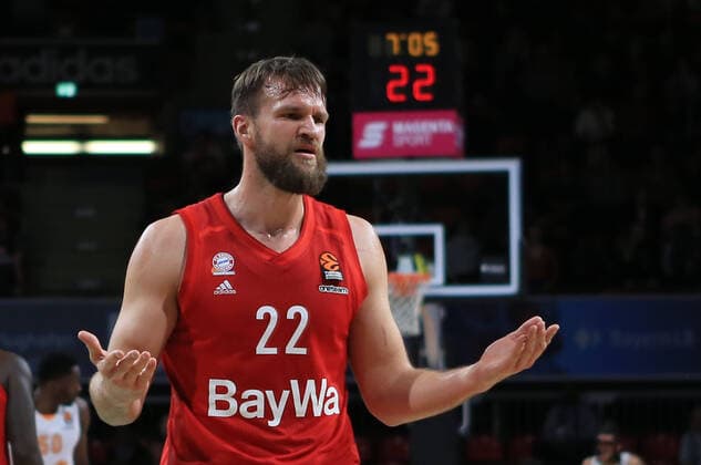 04.03.2020, Euroleague, FC Bayern Basketball vs Baskonia Vitoria, Audi Dome Muenchen, Basketball, im Bild: Danilo Barthel (FC Bayern Basketball)