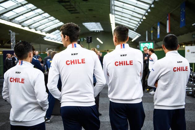 Sport Bilder des Tages 2020305 Team Chile ahead of the draw ceremony on March 5, 2020 in Stockholm. Copyright: ERIKxSIMANDER BB200305BB362