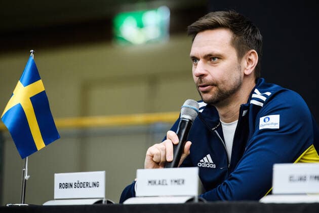 2020305 Captain Robin Soderling of Sweden during the press conference, PK, Pressekonferenz on March 5, 2020 in Stockholm. Copyright: ERIKxSIMANDER BB200305BB380