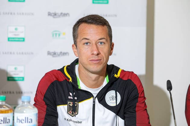 Philipp KOHLSCHREIBER (GER), Auslosung, Davis Cup Qualifikation 2020 - Deutschland vs. Weißrussland, Düsseldorf, 05.03.2020,