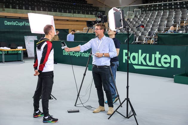Philipp KOHLSCHREIBER (GER), Auslosung, Davis Cup Qualifikation 2020 - Deutschland vs. Weißrussland, Düsseldorf, 05.03.2020,