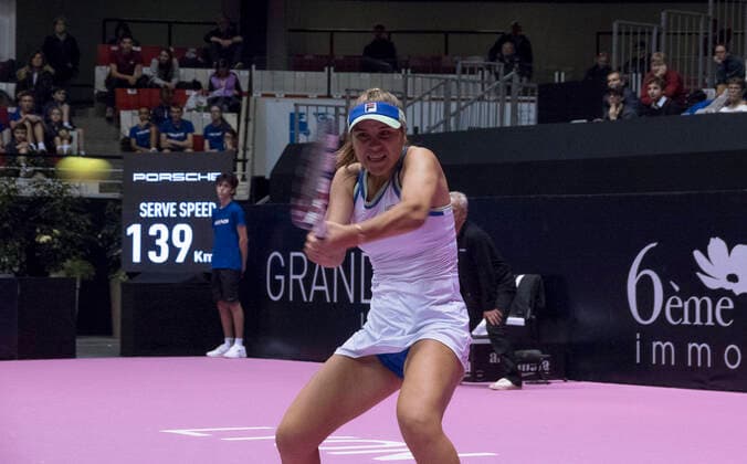 Sofia Kenin (USA) TENNIS : Open 6eme Sens - Palais des sports Lyon - 05 03 2020 SandrineTHESILLAT Panoramic 