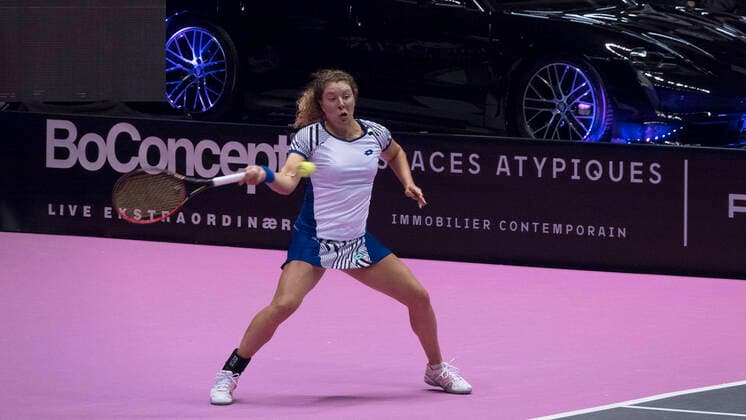 Anna-Lena Friedsam (GER) TENNIS : Open 6eme Sens - Palais des sports Lyon - 05 03 2020 SandrineTHESILLAT Panoramic 