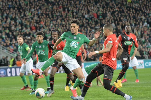 William Saliba (saint etienne) FOOTBALL : AS Saint Etienne vs Stade Rennais - Coupe de France - 1 2 finale - 05 03 2020 FredericChambert Panoramic 