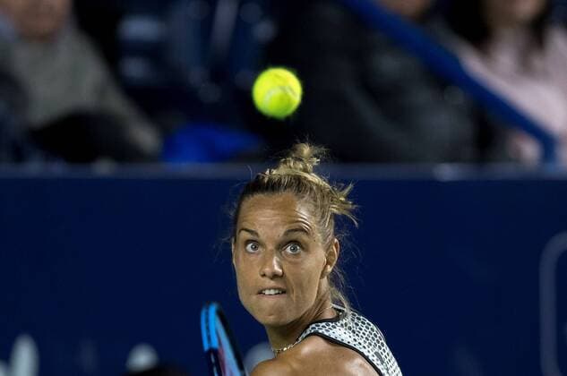 Dutch tennis player Arantxa Rus in action against US Lauren Davis during a game of the Monterrey Open, in Monterrey, Mexico, 5 March 2020. Monterrey Open !ACHTUNG: NUR REDAKTIONELLE NUTZUNG!  Copyright: xMIGUELxSIERRAx AME1530 20200306-637190620392445837