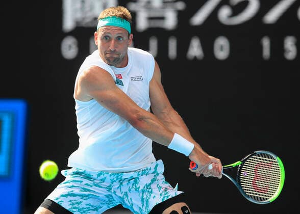 Tennys Sandgren Tennis - Australian Open 2020 - Grand Slam ATP, Tennis Herren WTA, Tennis Damen - Melbourne Park - Melbourne - Victoria - Australia - 28 January 2020. Copyright: xJuergenxHasenkopfx