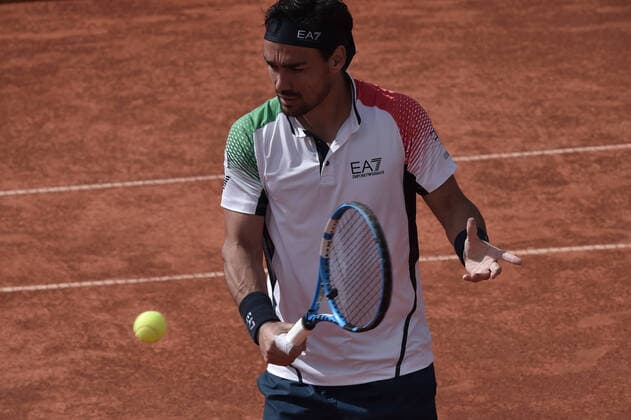 Photo LaPresse Tocco Alessandro March 6, 2020 Cagliari - Italy Tennis Davis Cup - Italy vs South Korea Fabio Fognini vs. Duckhee Lee In the pic Fabio Fognini Ita  Copyright: xAlessandroxTocco LaPressex